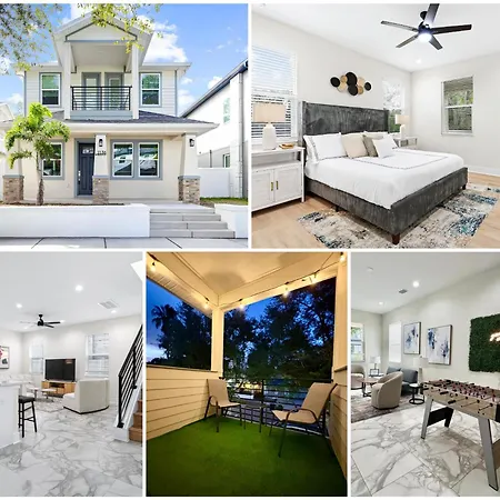 Spacious Modern 5-Bedroom House, Close To Downtown Tampa